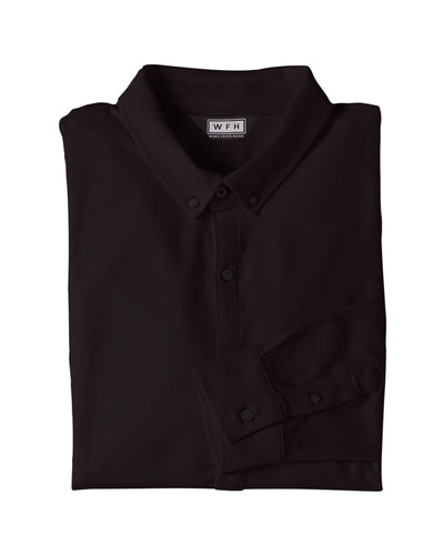 Men's WFHWear Zoom On L/S Flow Button Down - WFHLIFE.com#color_black