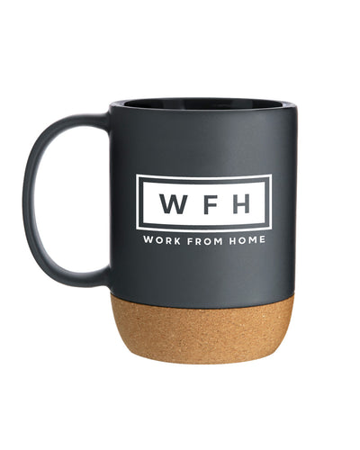 WFHWorkspace Ceramic/Cork Mug - WFHLIFE.com