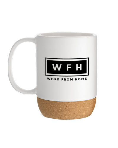 WFHWorkspace Ceramic/Cork Mug - WFHLIFE.com