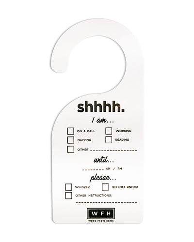 WFHWorkspace Door Hanger - WFHLIFE.com